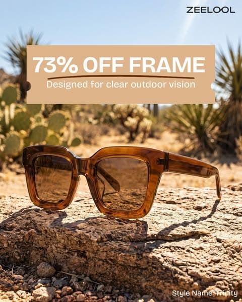 Complete  look and shine bright with polarized lenses