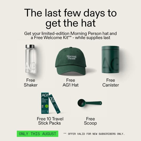 Final Days: Free Morning Person Hat 🚨
