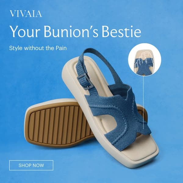 Style, Comfort, and Zero Bunion Pain. ☀️