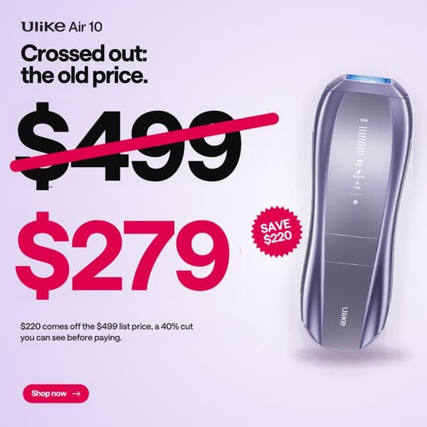 Was $499. Now $279 with the Glow Plan.