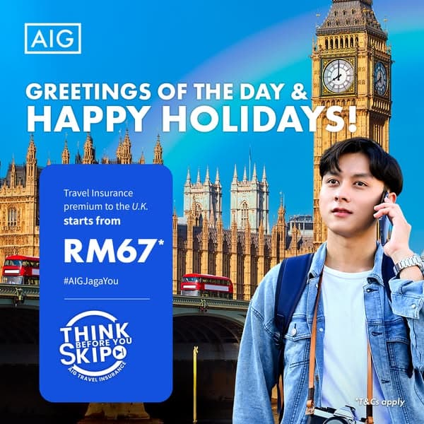 Travel Insurance premium starts from RM31