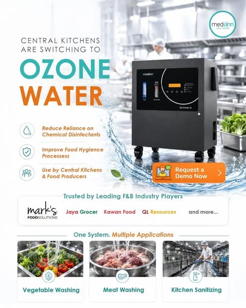Central Kitchens Are Switching to Ozone Water