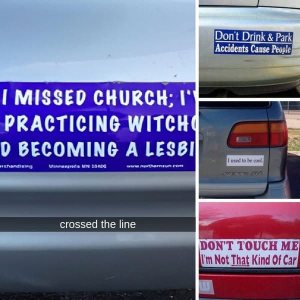 Try Not To Laugh At These Bumper Stickers