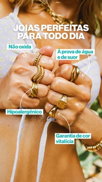 Jóias à prova d'água 💦