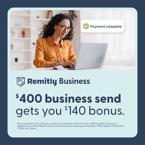 Try Remitly Business