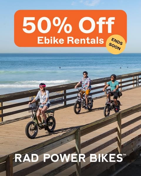 50% off Rad Ebike Rentals 😎