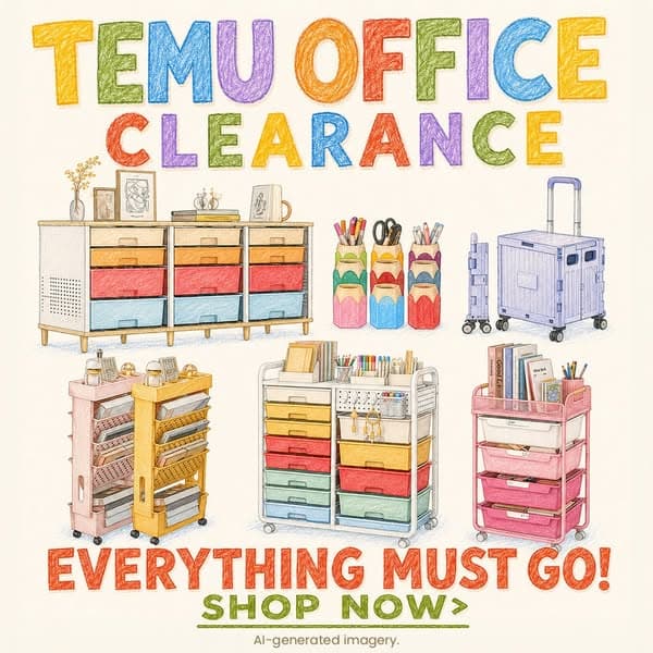 TEMU’s office sale is on