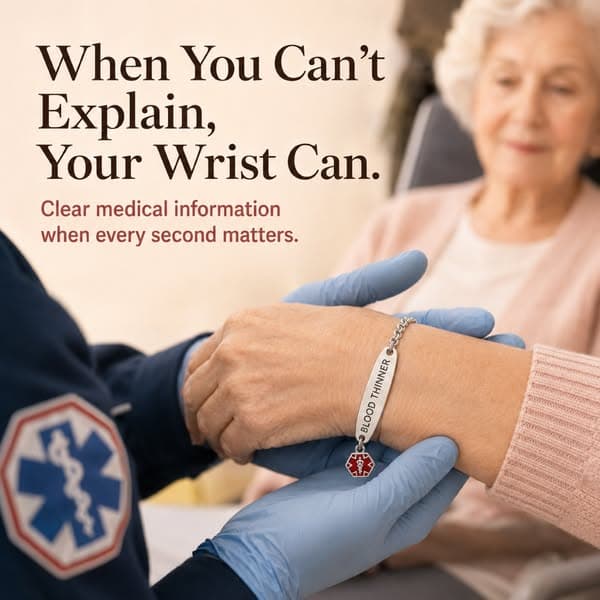 Women’s Blood Thinner Medical Alert Bracelet