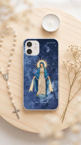 Capinha para celular Maria - Manto de Luz - Gocase