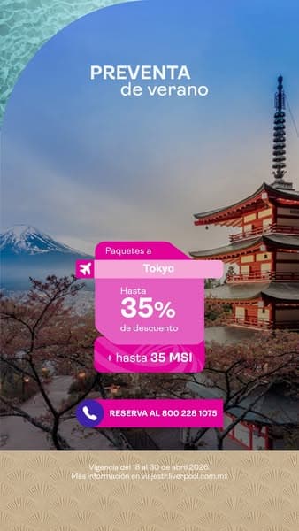 Reserva en Viajes Liverpool