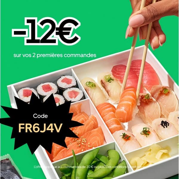 12€ offerts sur deux commandes