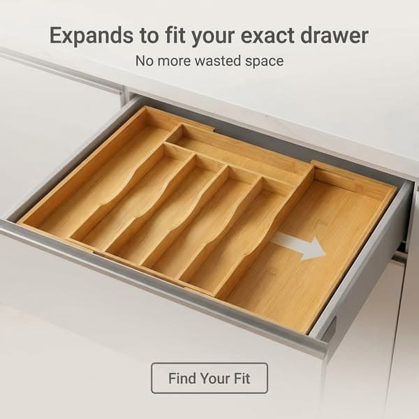Expands To Fit Your Exact Drawer