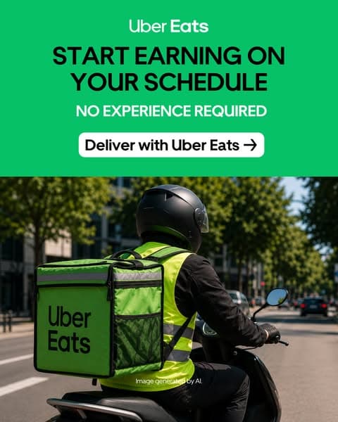 Earn your way with Uber Eats