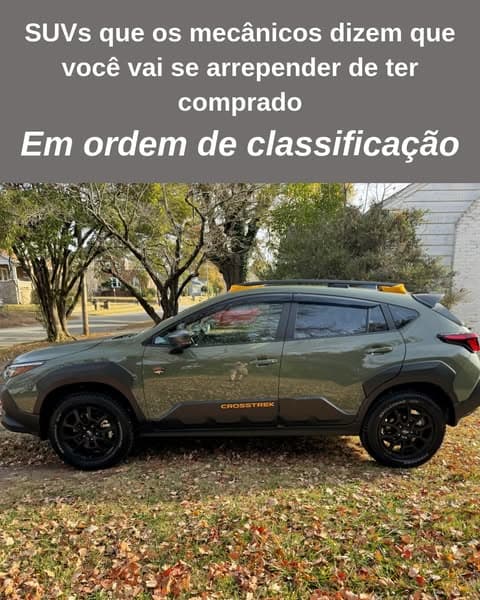 Os mecânicos alertam sobre os custos a longo prazo desses utilitários esportivos