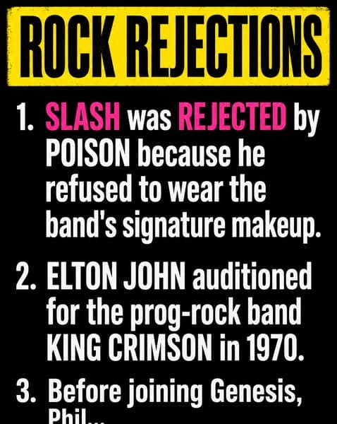 Slash Was Rejected by Poison Before Guns N' Roses