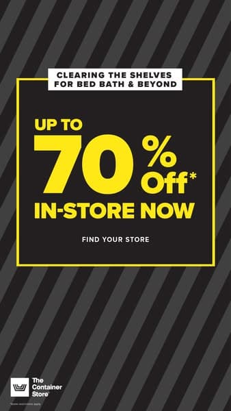Save up to 70% In-Store