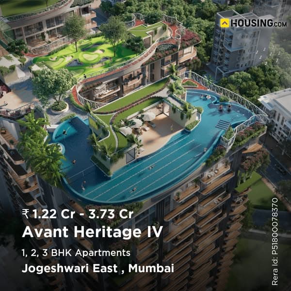 1, 2, 3 BHK starting ₹1.22Cr