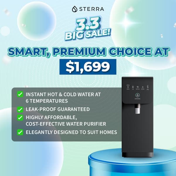 3.3 Big Sale: Premium Water Purification at $1,699
