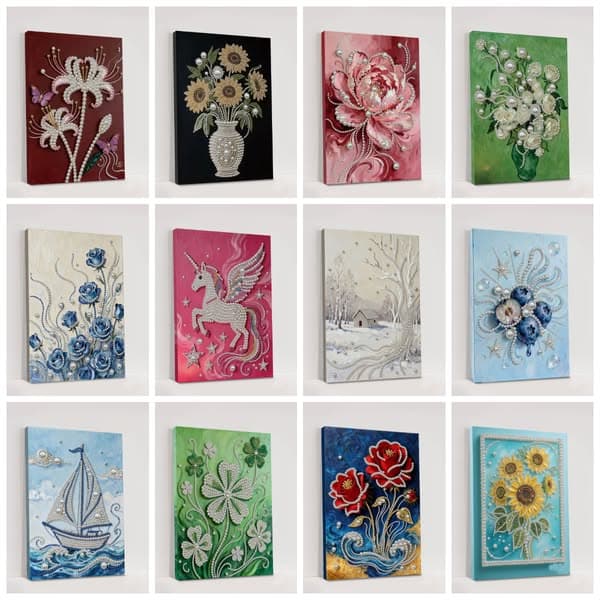 ✨Pre-Framed DIY Handcrafted Pearl Art Kits👉