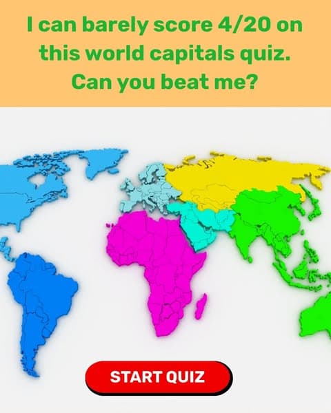 Guess the World Capitals: Most People Fail Miserably