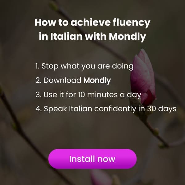 Start your Italian lesson