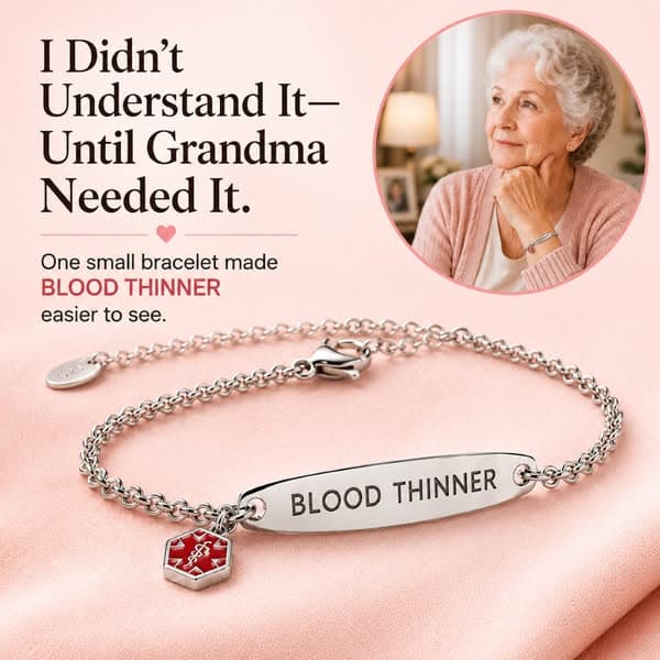 Women’s Blood Thinner Medical Alert Bracelet