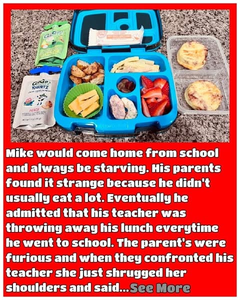 Parents Call 911 After Discovering Why Teacher Tossed Their Sons Lunch