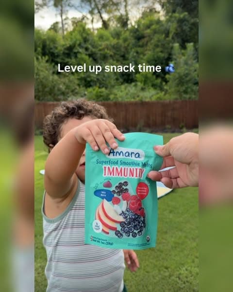 Amara | Yogurt Smoothie Melts | Organic Baby Food | Toddler Snacks