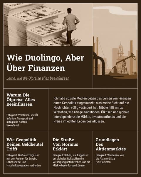 ⏳ Schluss mit Scrollen. Lerne Finanzen!