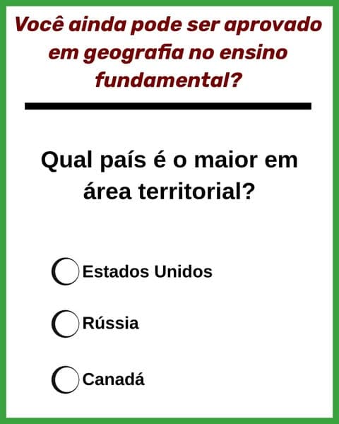 A maioria das pessoas esquece os conceitos básicos de geografia - Você consegue passar neste teste?
