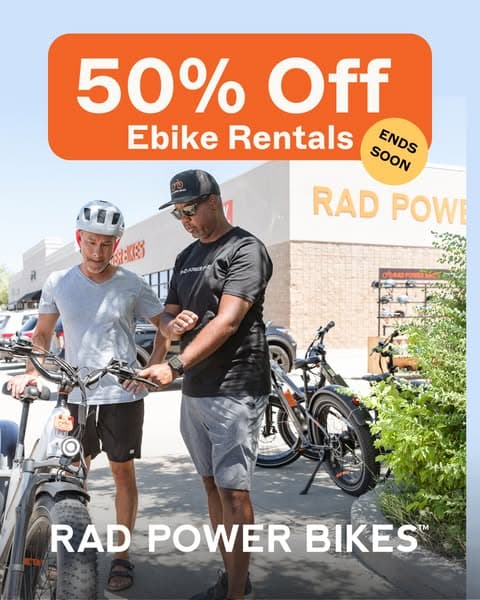 50% off Rad Ebike Rentals 😎
