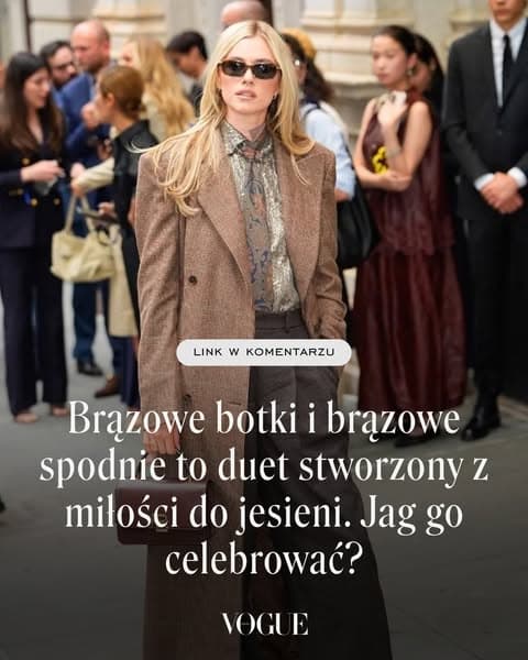 Brązowe botki i brązowe spodnie