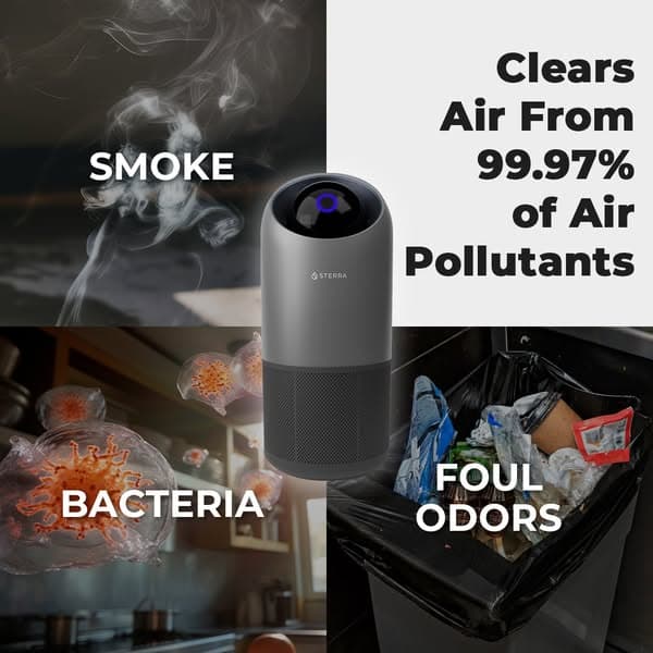Removes 99.97% of Air Pollutants at Home