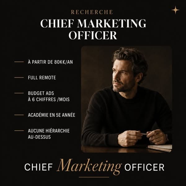 CMO · Remote - Budget ads 6 chiffres