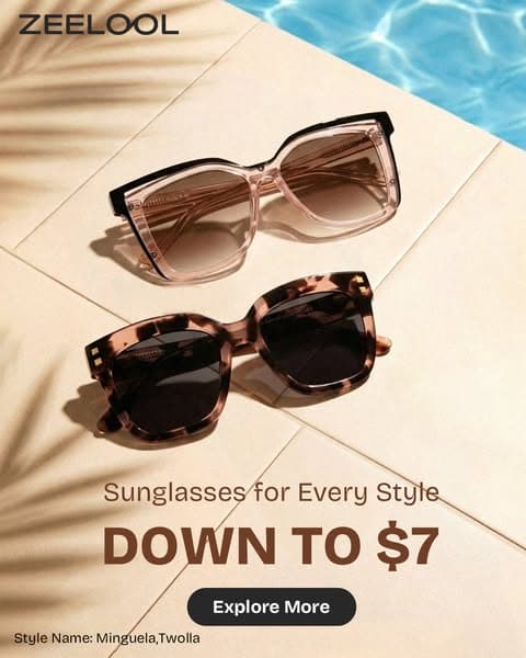 Complete summer look and shine bright with polarized lenses