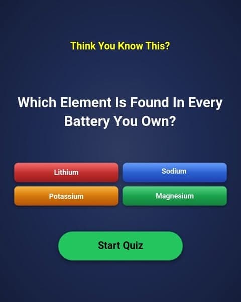 Most Adults Forget the Element Hiding Inside Every Single Battery