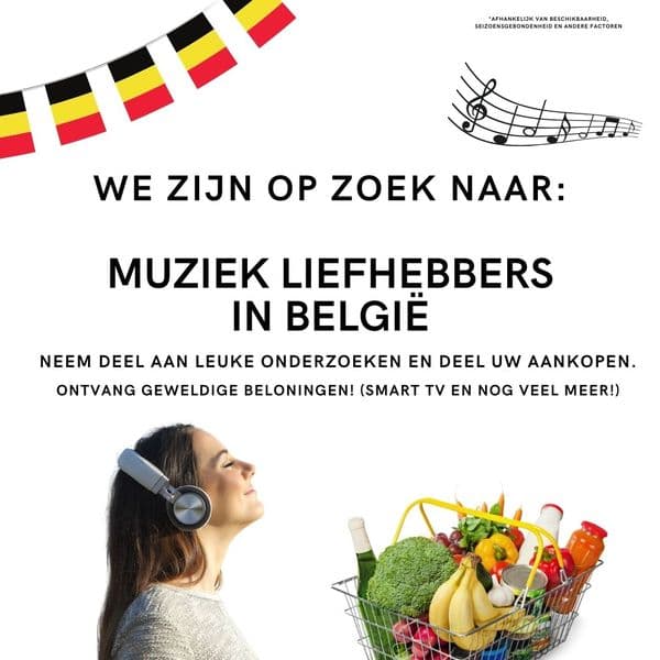 Gezocht: Muziek liefhebbers in België! Doe vandaag nog mee!