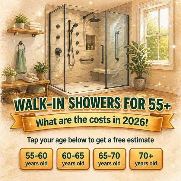 The Cost Of A Walk-In Shower If You're Over 40