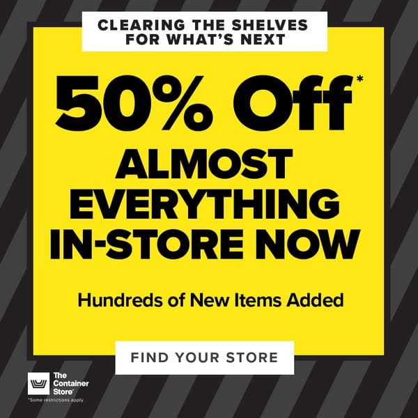 50% Off Almost EVERYTHING