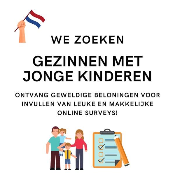 Gezocht: Gezinnen met jonge kinderen! - Alles wat je krijgt is van jou!