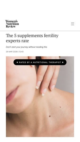 Nutritional Therapist Reveals Top Fertility Support Picks