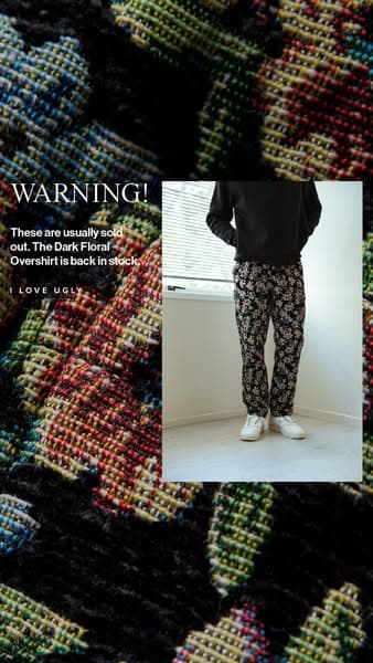 BACK IN STOCK | Uniform Pant in Dark Floral