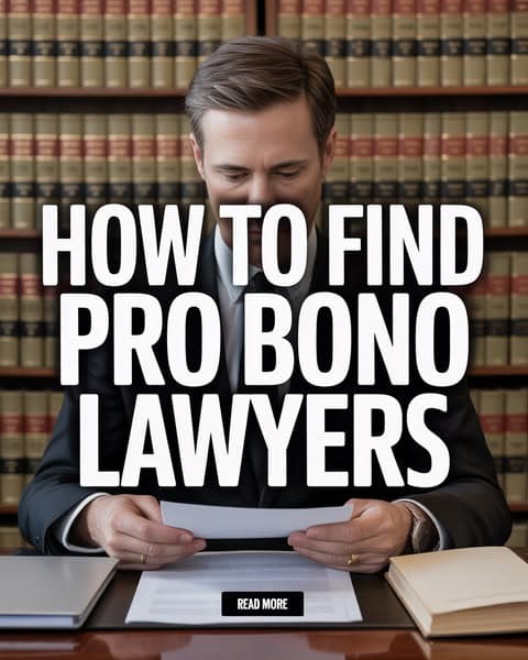 How to Find Pro Bono Lawyers
