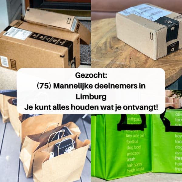 Gezocht: (oudere) mannelijke deelnemers in Gelderland - Je kunt alles houden wat je krijgt!