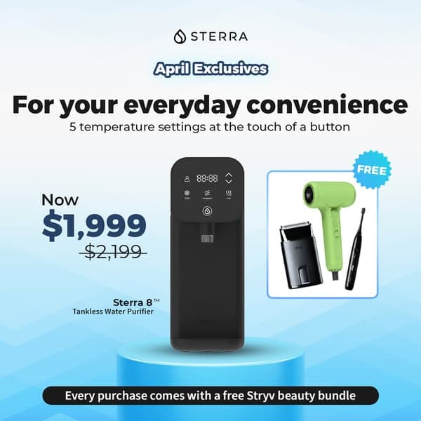 April Exclusives: Sterra 8 – Save $200 + Free Gift