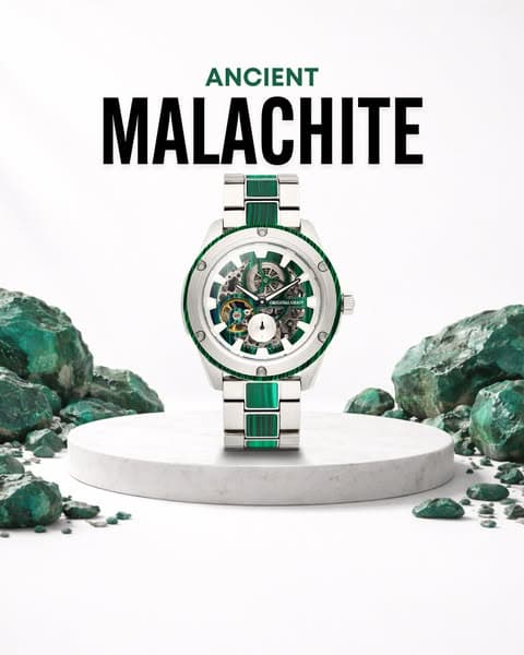 Watches Made From Ancient Malachite
