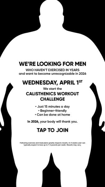 For Big Guys:
💪 Start Fifteen Today.
🏋️ Build Steady Strength.