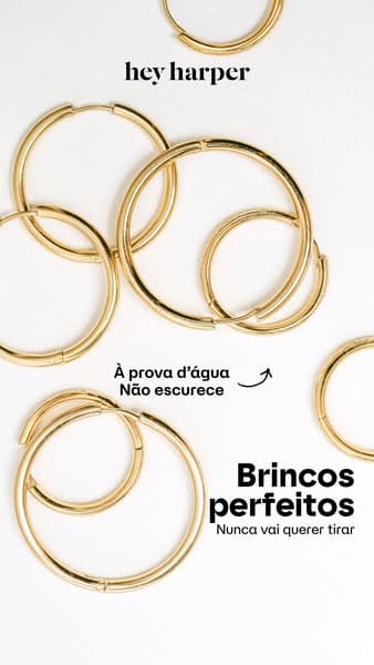 Brincos à prova d'água 💦