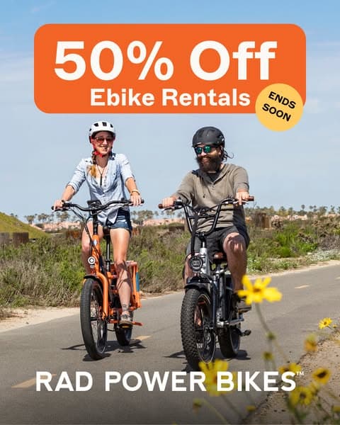 50% off Rad Ebike Rentals 😎