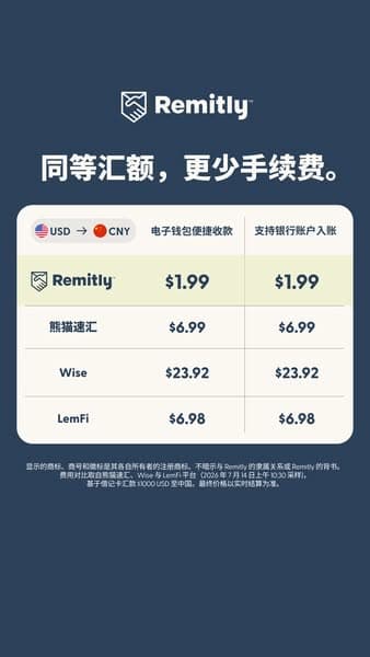 开启 Remitly 汇款新体验